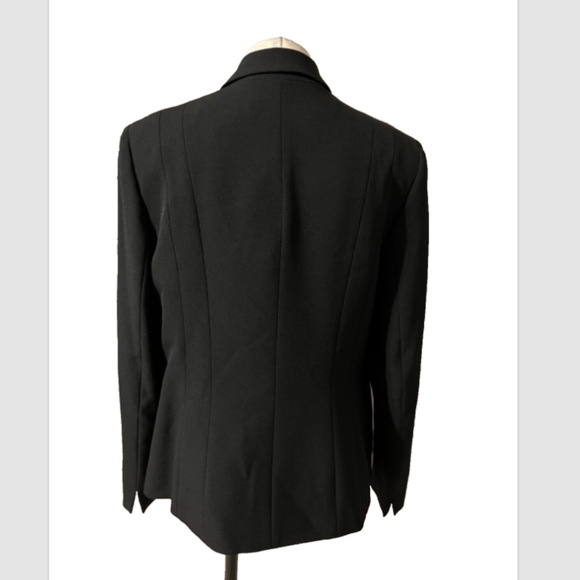 Kasper Separates Suit Jacket Blazer 14 Black Classic Single Button - Picture 2 of 9